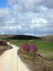 Règle des tiers, Camino de Santiago 2014